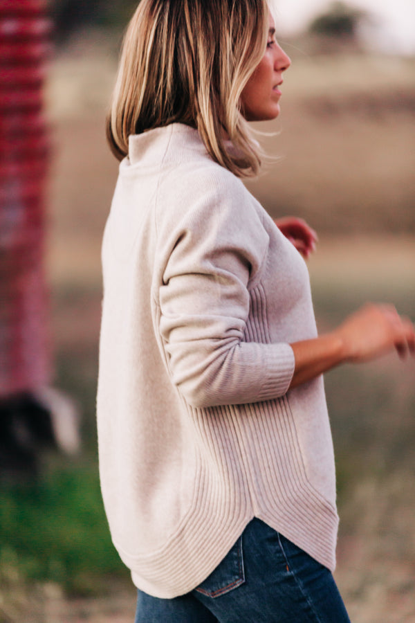 Oatmeal Funnel Neck