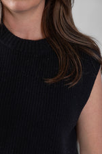 Load image into Gallery viewer, Black Ribbed Vest

