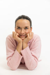Baby Pink Polo Neck