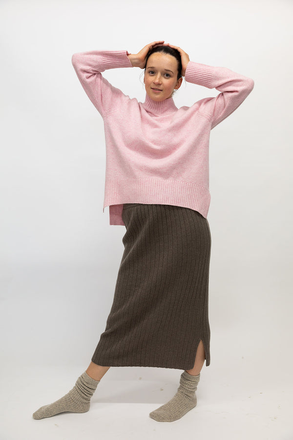 Baby Pink Polo Neck
