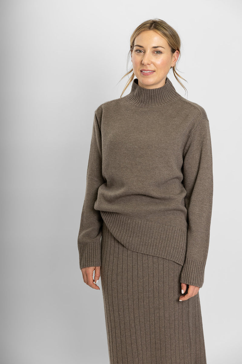 Brown Polo Neck