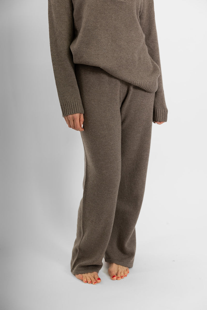 Brown Wide Leg Pant