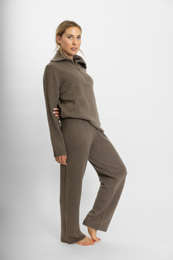 Brown Wide Leg Pant