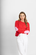 Load image into Gallery viewer, Red Swing with Pink Gingham Patches
