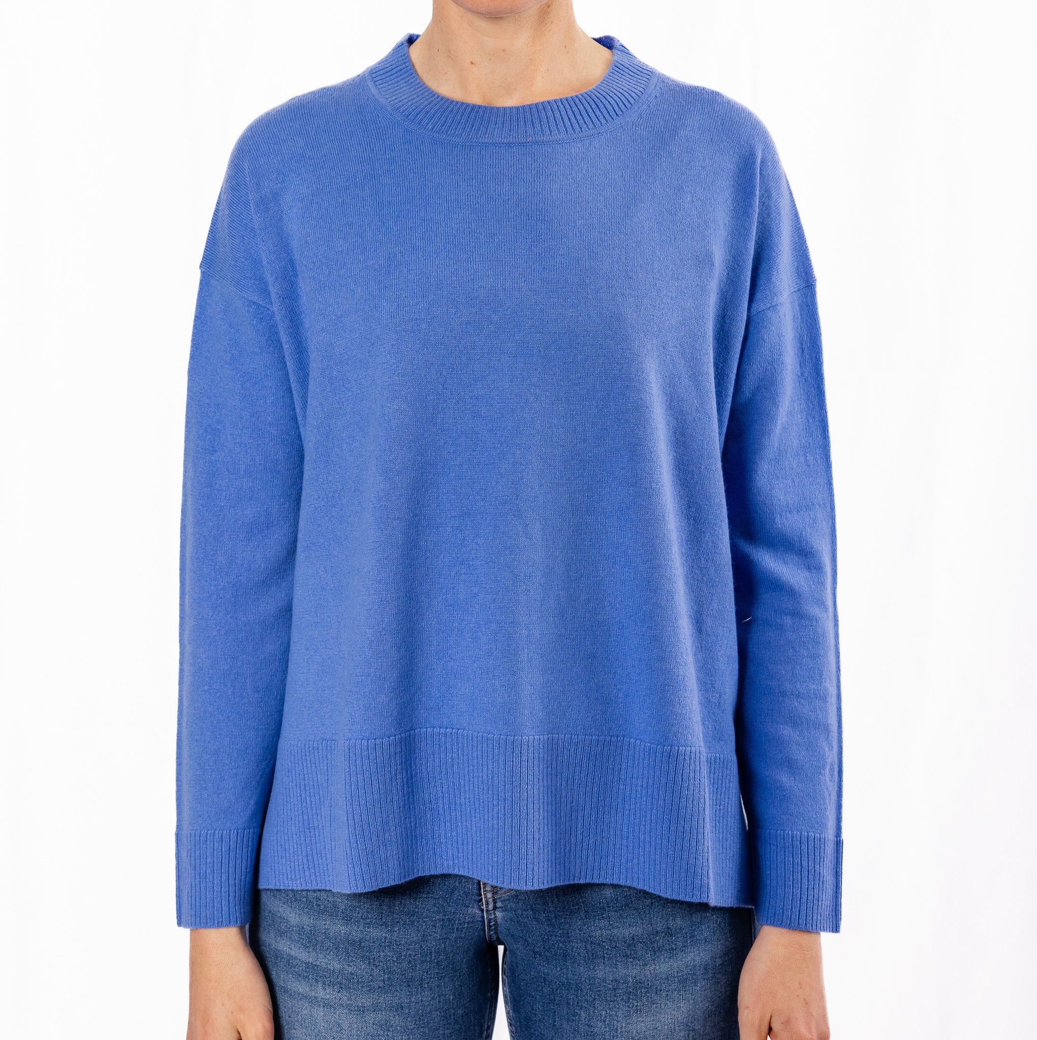 Cornflour Blue Crew Neck Jumper