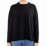 Load image into Gallery viewer, Black Crew Neck Jumper
