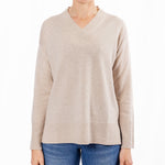 Load image into Gallery viewer, Oatmeal V Neck Jumper
