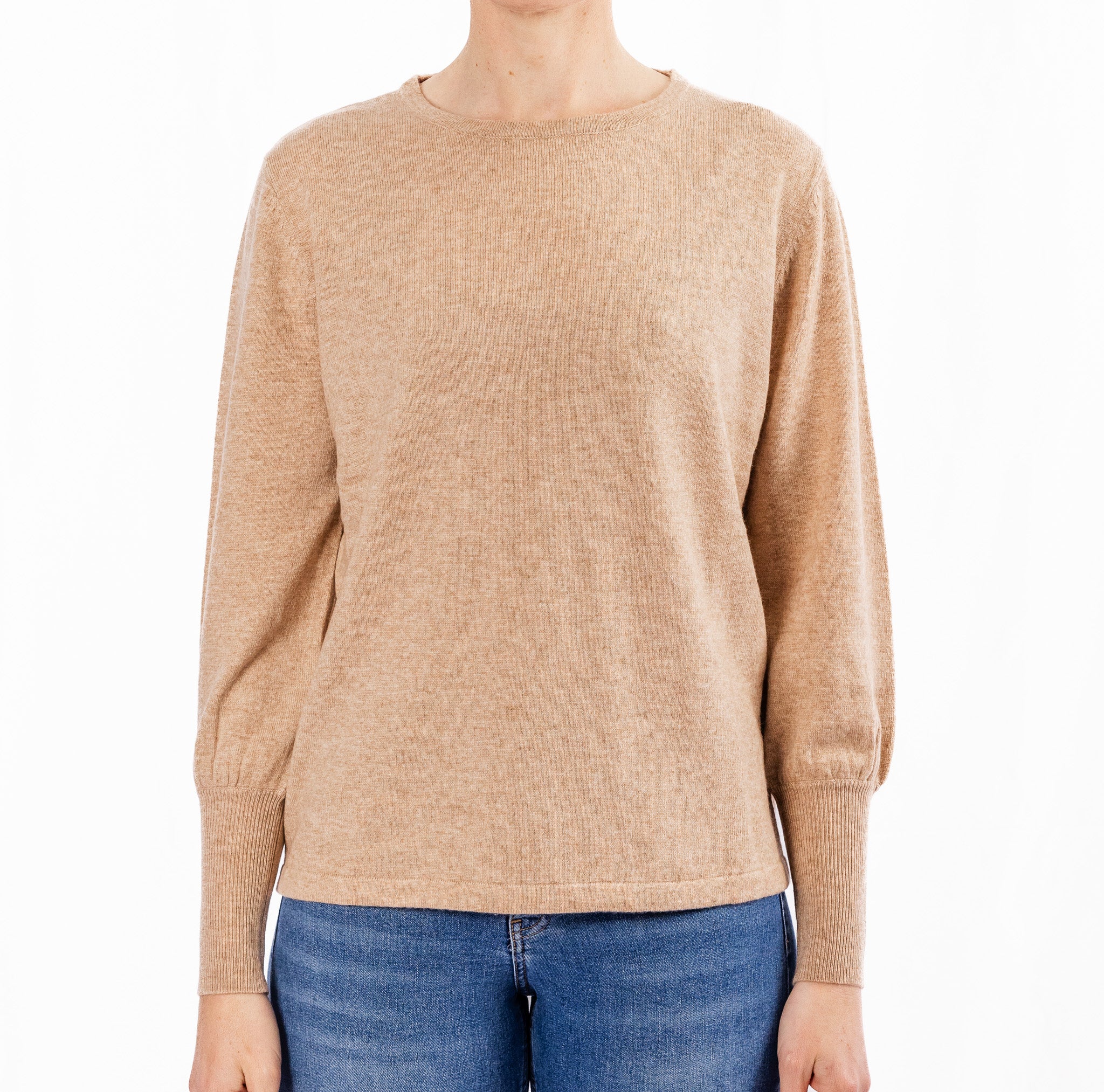 Camel Bell Sleeve Jumper