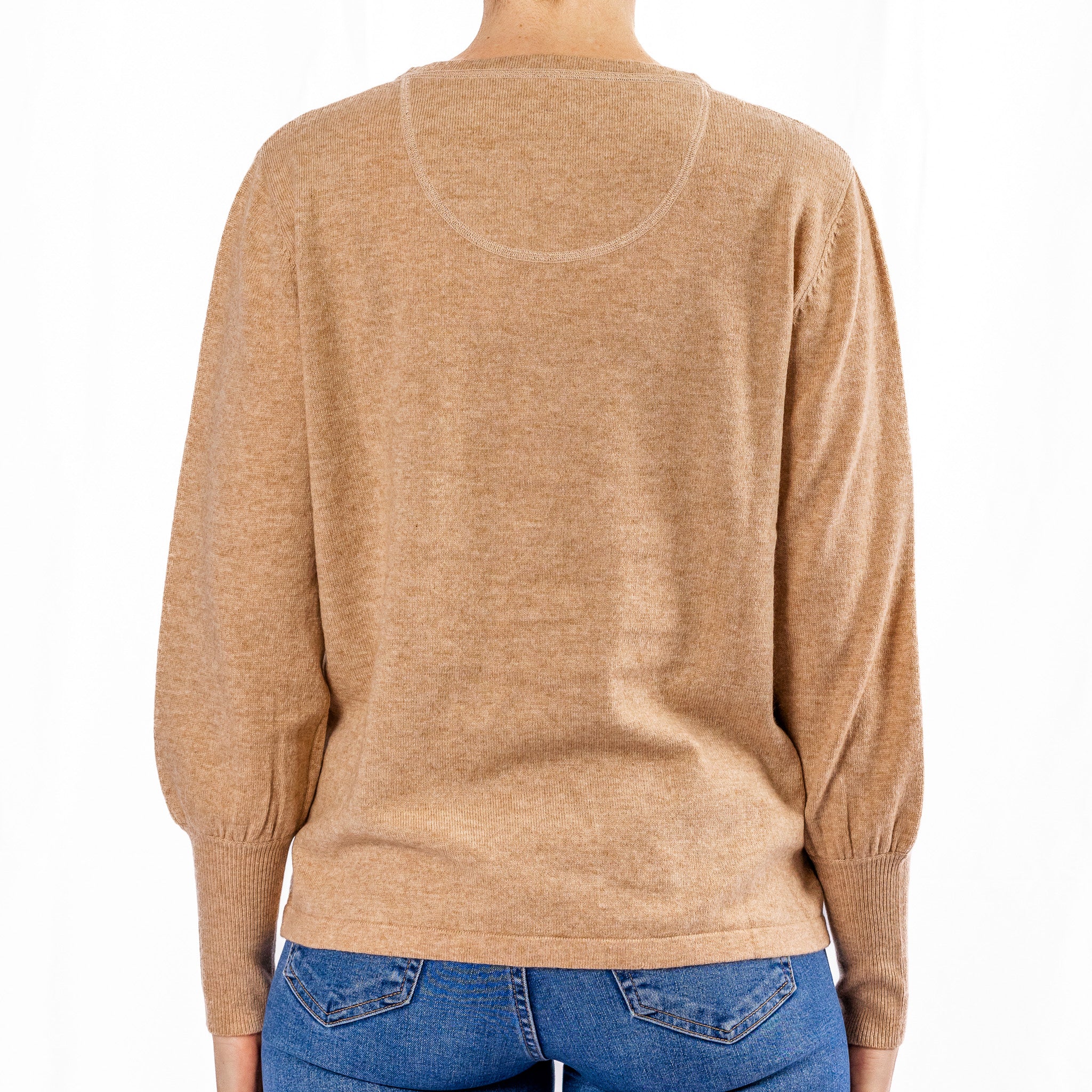 Camel Bell Sleeve Jumper