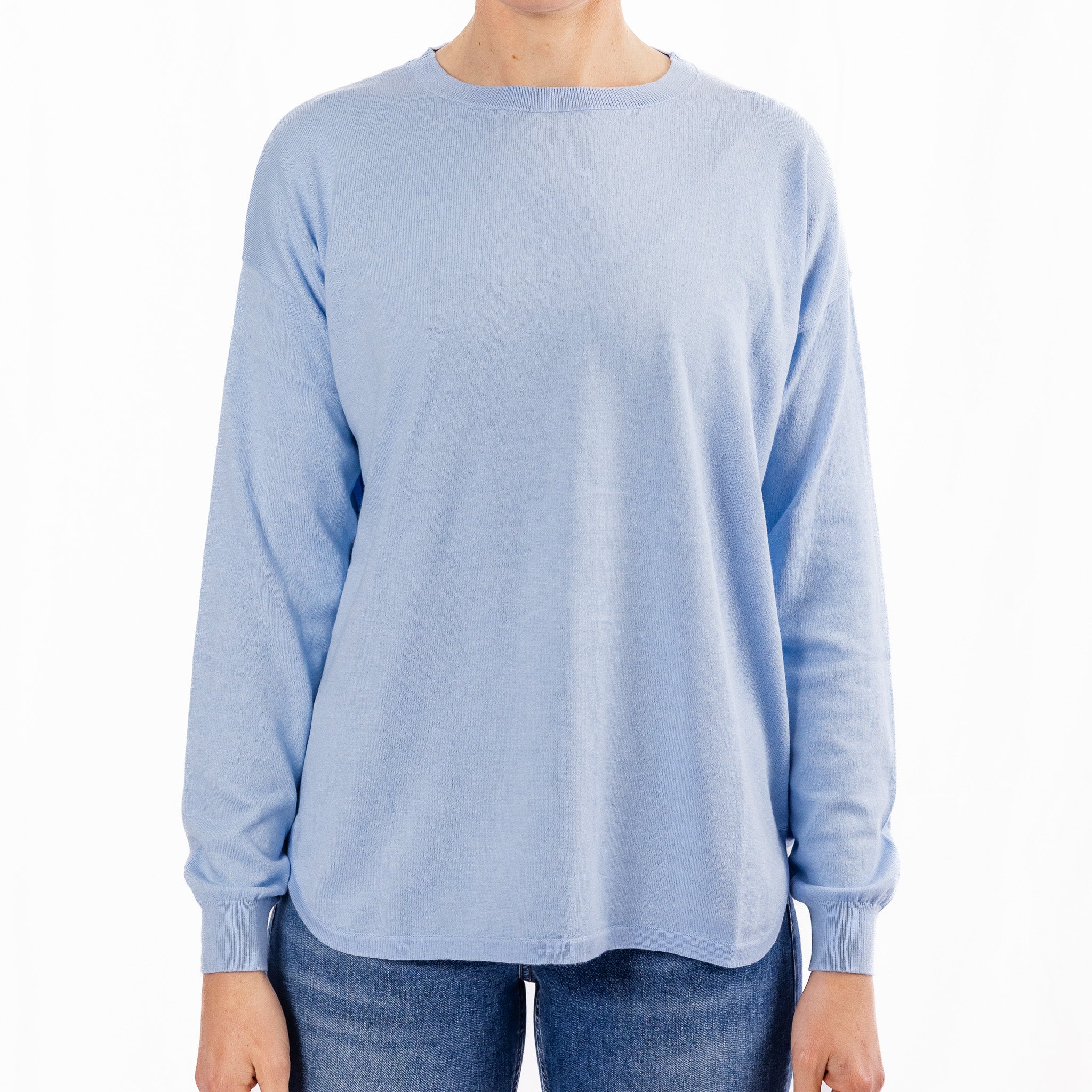 Cotton Cashmere Baby Blue Swing with Eloise Patch