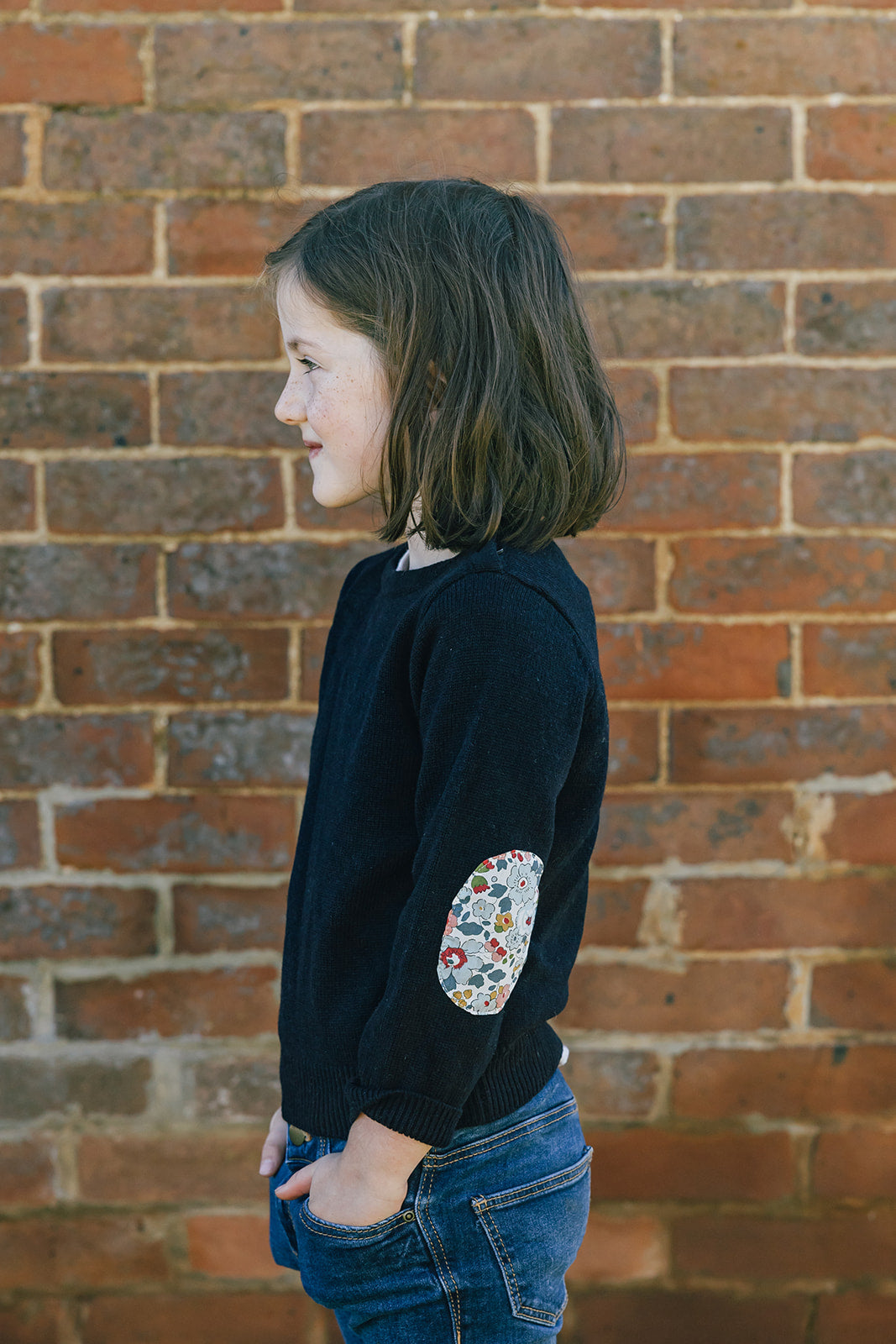 Navy Florence Jumper with Betsy Liberty Patches