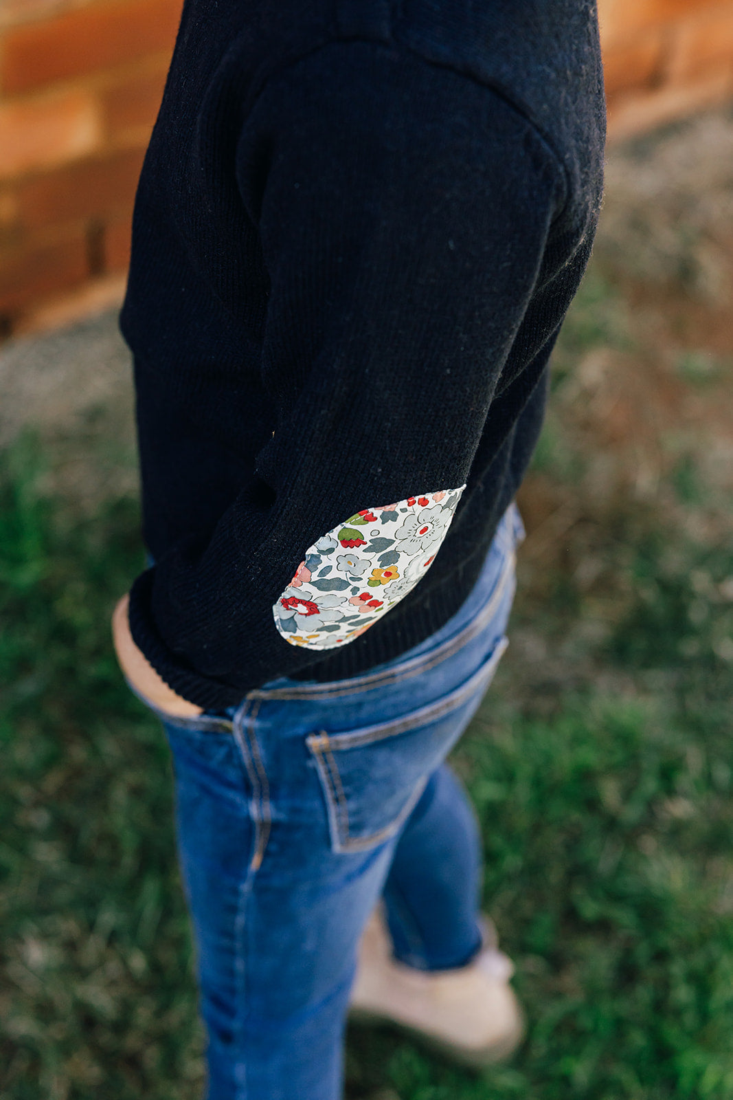 Navy Florence Jumper with Betsy Liberty Patches