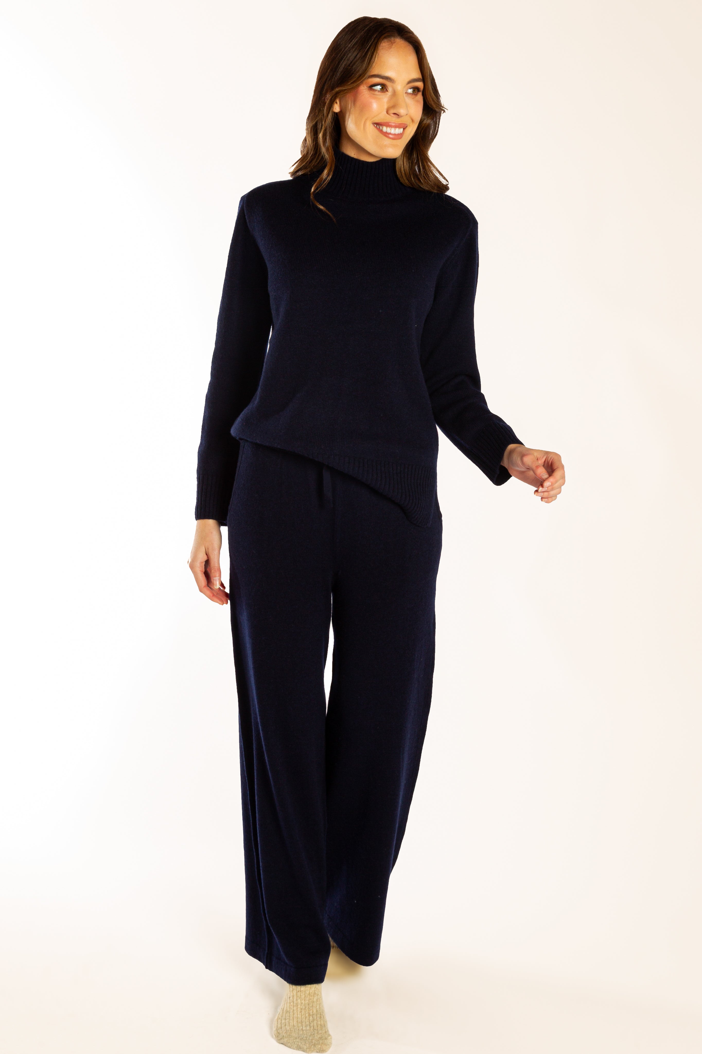 Navy Polo Neck