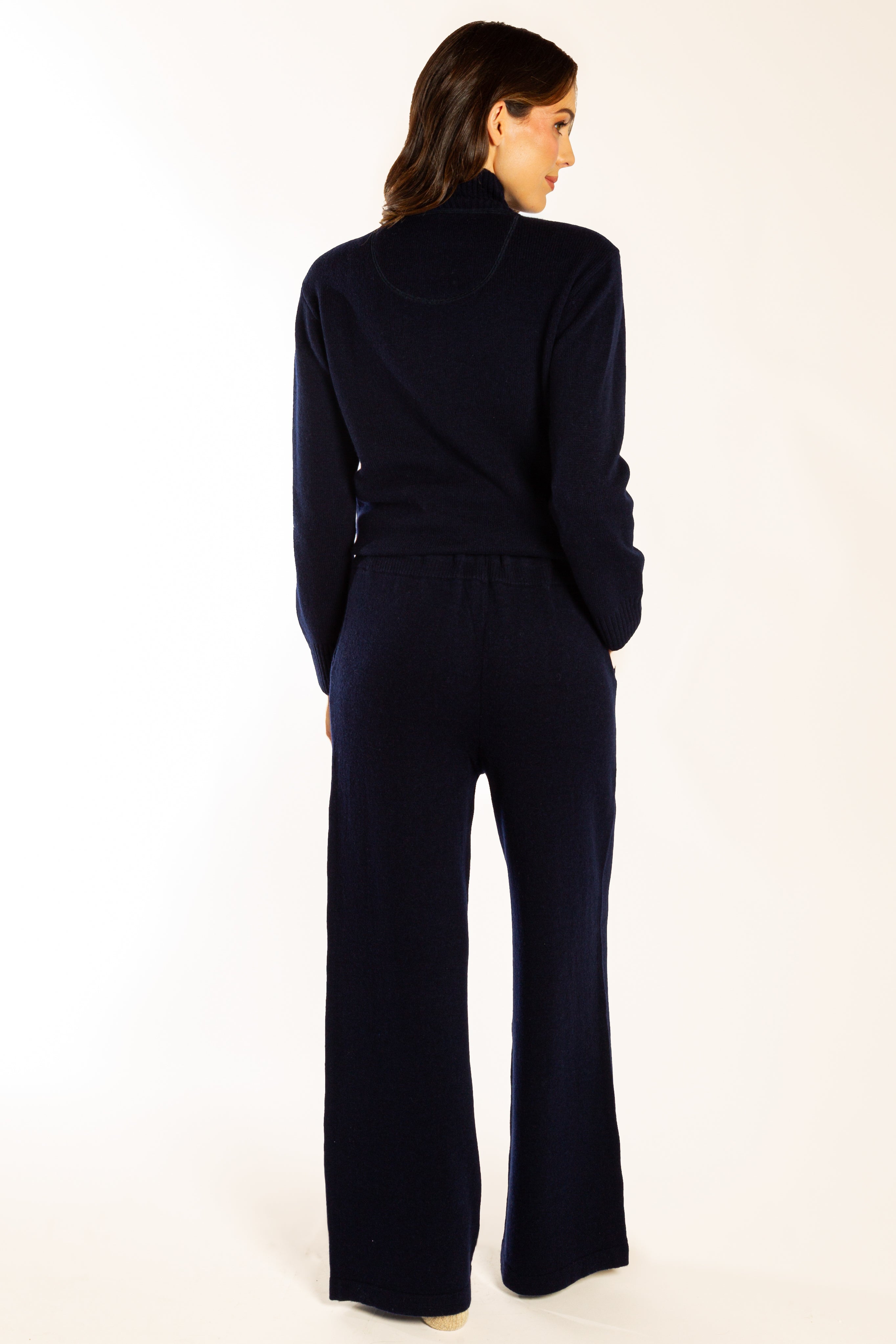 Navy Polo Neck