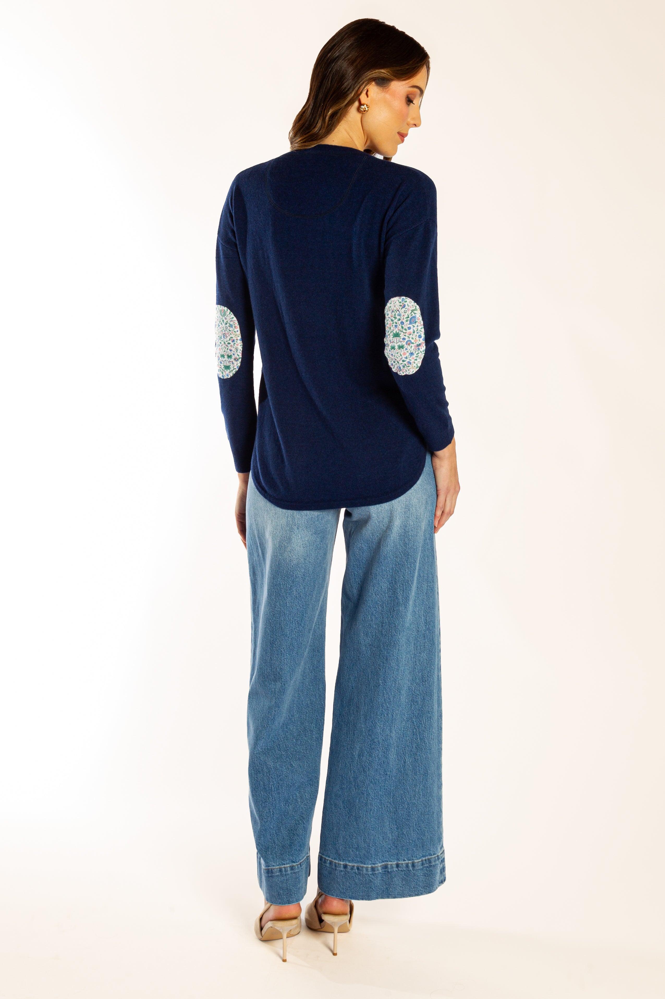 Ink Blue Swing w Liberty Elbow Patches