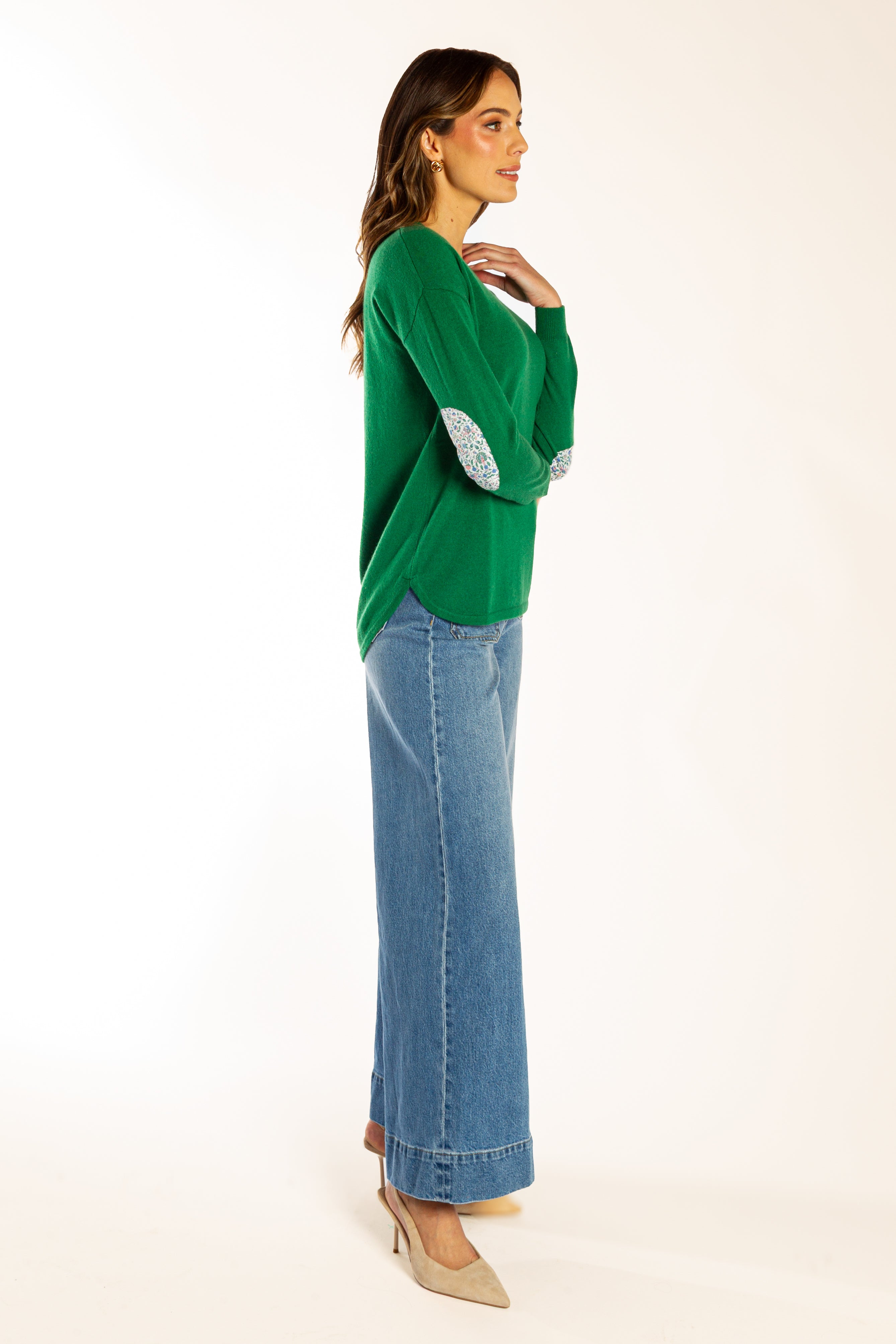 Green Swing w Liberty Elbow Patches