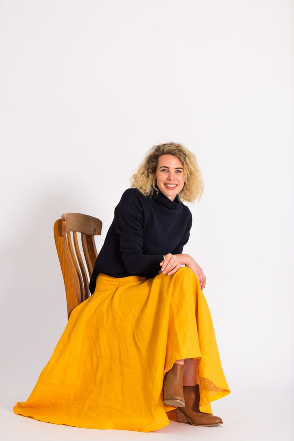 Navy Funnel Neck