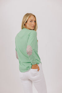 Cotton Cashmere Mint Swing with Eloise Patch