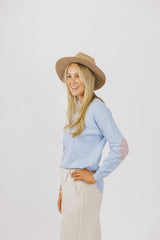 Cotton Cashmere Baby Blue Swing with Eloise Patch
