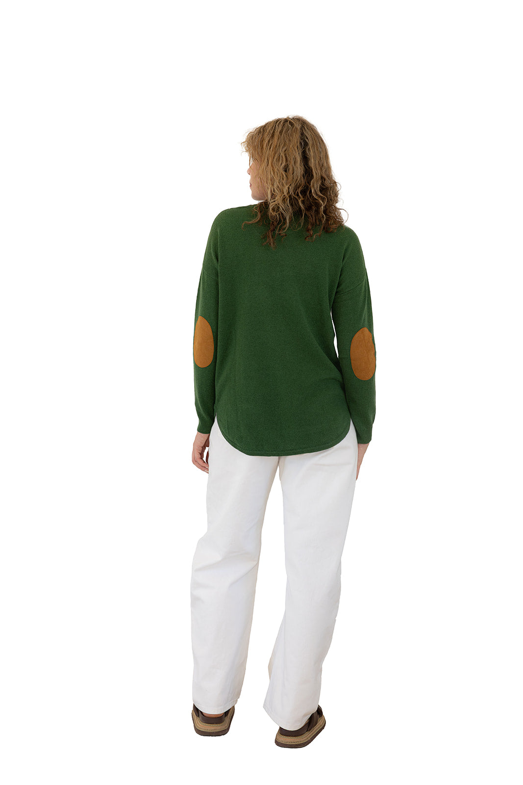Green Swing w Tan Elbow Patches