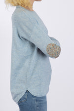 Load image into Gallery viewer, Baby Blue Swing Jumper with Katie &amp; Millie Liberty Patches
