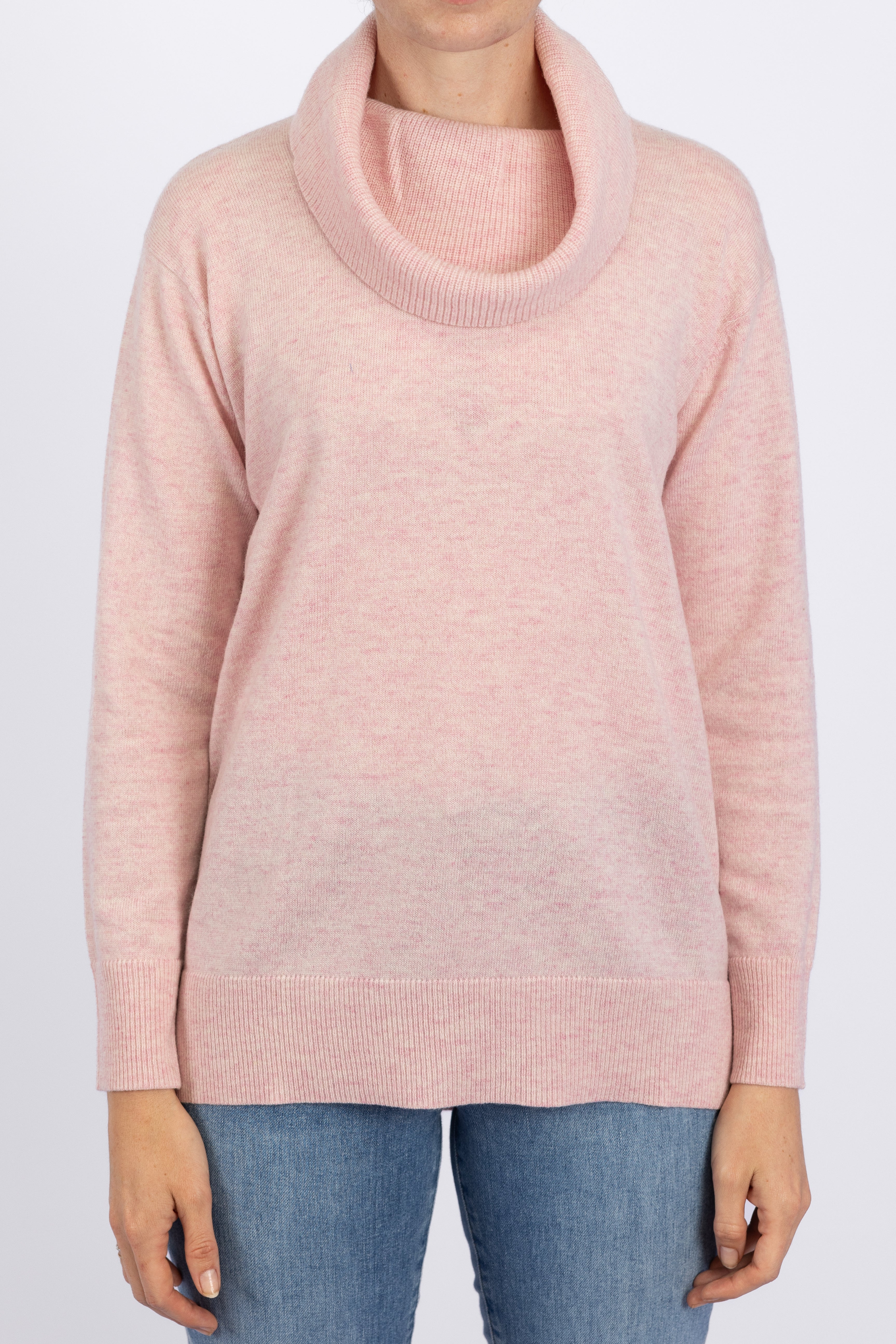 Pink Cowl Jumper