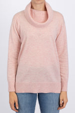 Load image into Gallery viewer, Pink Cowl Jumper
