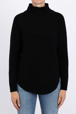 Load image into Gallery viewer, Black Funnel Neck Jumper
