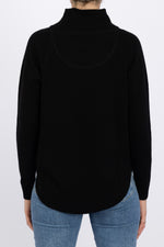 Load image into Gallery viewer, Black Funnel Neck Jumper
