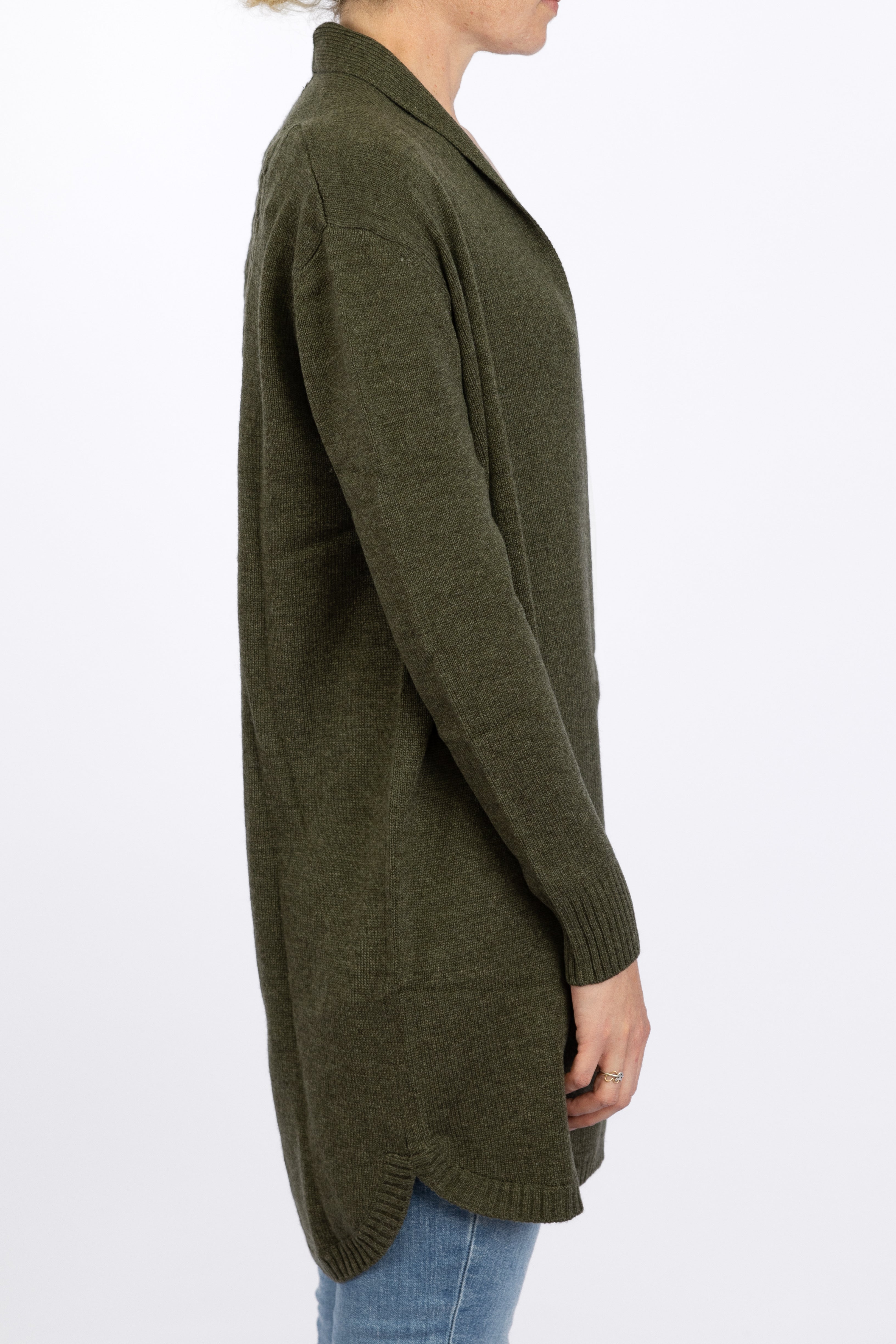 Khaki Cable Cardigan