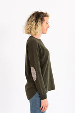 Load image into Gallery viewer, Khaki Swing Jumper with Katie &amp; Millie Liberty Patches
