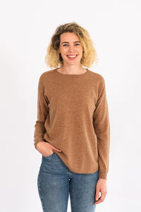 Cinnamon Swing Jumper with Katie and Millie Liberty Patches