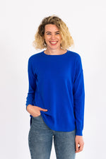 Load image into Gallery viewer, Bondi Blue Swing Jumper with Katie &amp; Millie Liberty Patches

