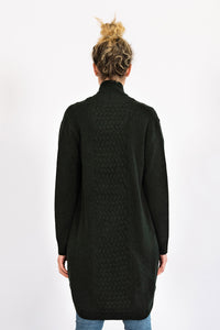 Forest Green Cable Cardigan