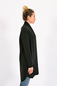 Forest Green Cable Cardigan
