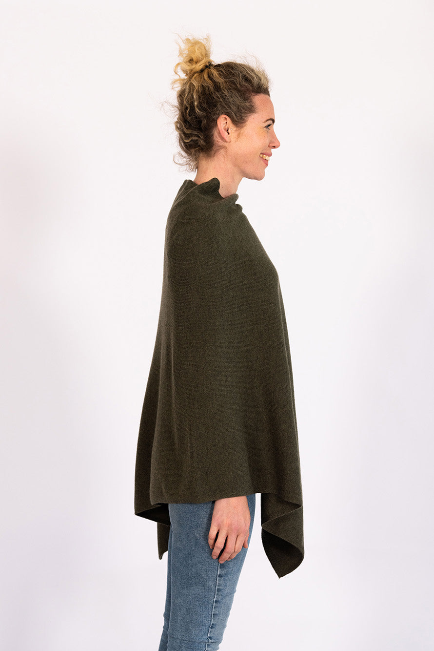 Khaki Poncho