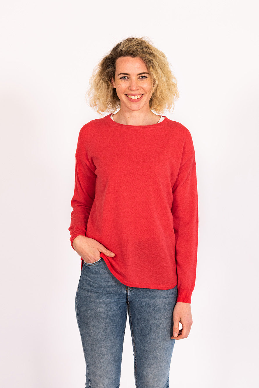 Red Swing with Pink Gingham Patches