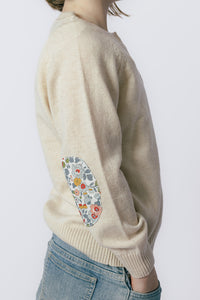 Oatmeal Molly Cardigan with Betsy Liberty Patches