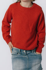 Load image into Gallery viewer, Red Freddie Jumper with Gingham Patches
