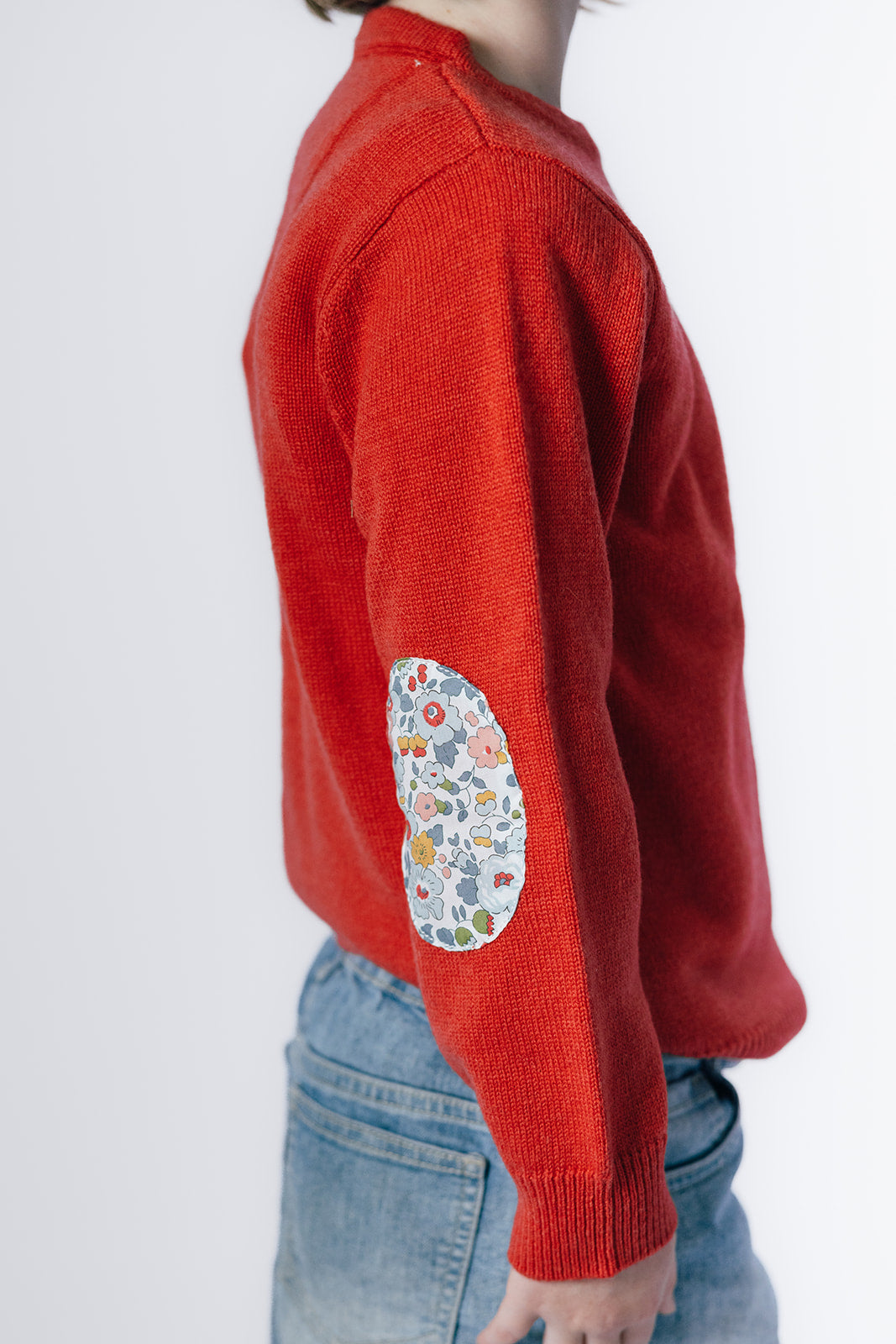 Red Florence Jumper with Betsy Liberty Patches